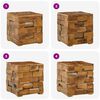vidaXL Tabouret de Rangement avec stockage Marron 40 x 40 x 45 cm