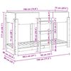vidaXL Lit Superpos&eacute; pour Enfants avec matelas Bois ancien 75 x 190 cm