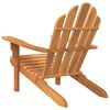 vidaXL Chaises de jardin Adirondack lot de 2 bois teck solide