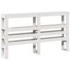 vidaXL Cadre de lit sans matelas blanc 135x190 cm bois de pin massif