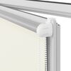 vidaXL Store enrouleur occultant 84,4 x 175 cm, largeur du tissu 80 cm, blanc cass&eacute;