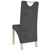 vidaXL Chaises &agrave; manger lot de 2 gris similicuir daim