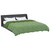 vidaXL Duvet d'&eacute;t&eacute; simple Matelass&eacute; Vert 200 x 200 cm Microfibre