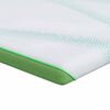 vidaXL Surmatelas Blanc et vert 80 x 200 cm Tissu Jacquard