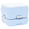 vidaXL Toilette de Camping 2 pcs Bleu et Blanc