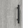 vidaXL Buffet haut Sonoma gris 69,5x34x180 cm Bois d'ing&eacute;nierie