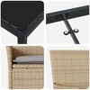 vidaXL Ensemble de salle &agrave; manger pour jardin 3 pcs Beige polyrotin