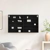 vidaXL Vitrine Ch&ecirc;ne noir 100 x 15 x 58 cm Bois d'ing&eacute;nierie