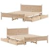 vidaXL Cadre de lit sans matelas 140x200 cm bois massif de pin