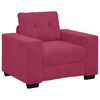 vidaXL Ensemble de Canap&eacute;s 3 pcs Rouge Vent 221 x 80 x 80 cm Velours