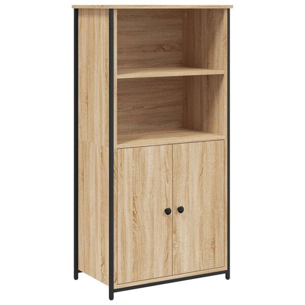 vidaXL Buffet haut ch&ecirc;ne sonoma 62x36x121,5 cm bois d'ing&eacute;nierie