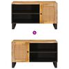 vidaXL Meuble TV Marron 80 x 33 x 46 cm Bois de mangue massif