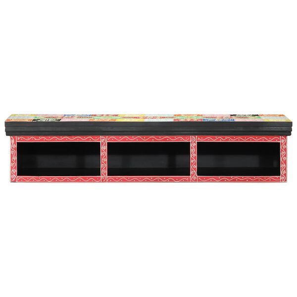 vidaXL Meuble TV Multicolore 100 x 30 x 22 cm Bois d'ing&eacute;nierie