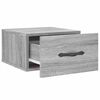 vidaXL Table de chevet murale sonoma gris 35x35x20 cm