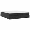 vidaXL Cadre de lit ottoman avec matelas noir 180x200 cm similicuir