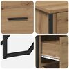 vidaXL Buffet avec tiroir Ch&ecirc;ne artisanal 97 x 32,5 x 74,5 cm