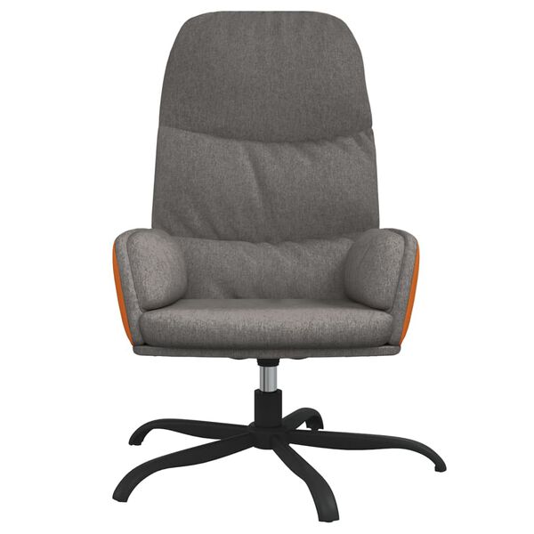 vidaXL Chaise de relaxation Gris clair Tissu
