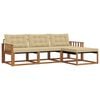 vidaXL Ensemble de canap&eacute;s d'ext&eacute;rieur 4 pc Naturel et Beige