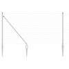 vidaXL Cl&ocirc;ture avec poteau Argent&eacute; 1,2 x 25 m Acier