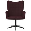 vidaXL Chaise de relaxation Violet Tissu