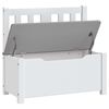 vidaXL Banc de rangement pour enfants Blanc et gris 60x30x55 cm MDF