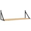 vidaXL &Eacute;tag&egrave;res murales 2 pi&egrave;ces Ch&ecirc;ne Sonoma 80x25x25,5 cm Bois d'ing&eacute;nierie