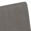 vidaXL Chaises de Salle &agrave; Manger avec Roues 2 pcs Gris clair