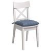 vidaXL Coussins de si&egrave;ge 4 pcs Bleu 40 x 40 x 6 cm