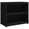 vidaXL Armoires de cuisine d'ext&eacute;rieur 2 pcs noir bois de pin massif