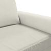 vidaXL Fauteuil Cr&egrave;me 60 cm Velours