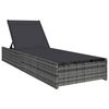 vidaXL Transat Gris 200,5 x 70 x 75 cm polyrotin