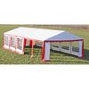 vidaXL Tente de r&eacute;ception 10 x 5 m Rouge