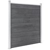 vidaXL Clôture de jardin WPC 1737x186 cm Gris