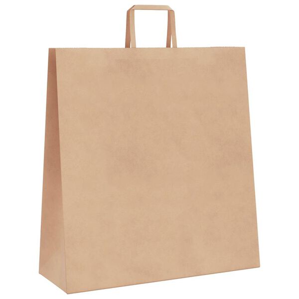 vidaXL Sacs en papier 50 pcs avec poign&eacute;es marron 45x17x48 cm