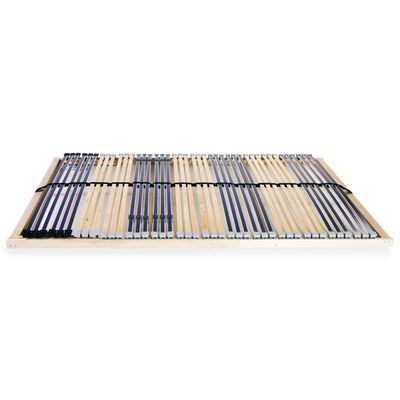 vidaXL Sommier à lattes sans matelas avec 42 lattes 7 zones 140x200 cm