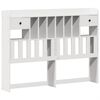 vidaXL Cadre de lit sans matelas blanc 160x200 cm bois de pin massif