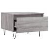 vidaXL Tables basses 2 pcs sonoma gris 50x46x35 cm bois d'ing&eacute;nierie