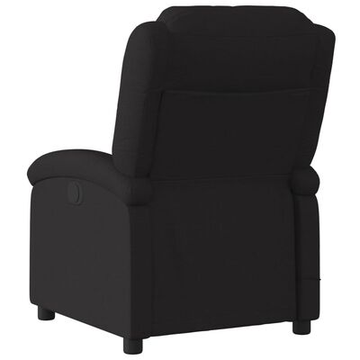 vidaXL Fauteuil de massage inclinable électrique Noir Tissu