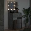 vidaXL Tables de maquillage pour chambre Gris b&eacute;ton 80 x 39,6 x 135 cm