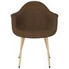 vidaXL Chaises &agrave; manger lot de 6 marron fonc&eacute; tissu