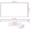 vidaXL Appui de fen&ecirc;tre Bois Brun 100 x 45 x 4,5 cm PVC
