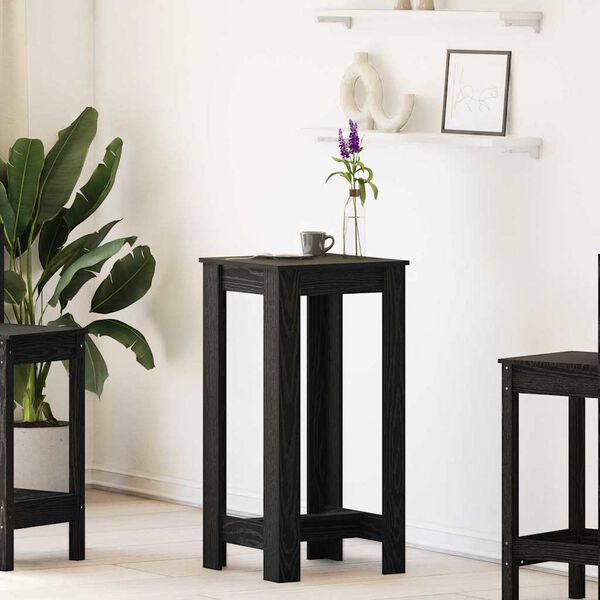 vidaXL Table de bar Chêne noir 51 x 50 x 103,5 cm Bois d'ingénierie