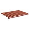 vidaXL Tissu de remplacement pour auvent Orange et marron 5x3,5 m