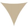 vidaXL Voile d'ombrage beige 2x2x2 m 100 % polyester oxford