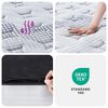 vidaXL Matelas &agrave; ressorts ensach&eacute;s moyen 140x200 cm
