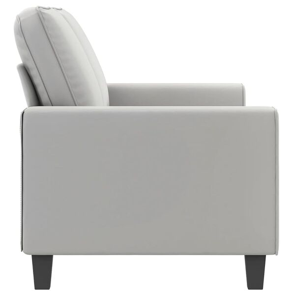 vidaXL Canap&eacute; &agrave; 2 places Gris clair 140 cm Tissu microfibre
