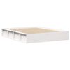 vidaXL Cadre de lit Blanc 150 x 200 cm Bois de pin massif