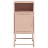 vidaXL Tables de chevet 2 pcs rose 36x39x78 cm acier