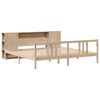 vidaXL Lit biblioth&egrave;que sans matelas 200x200 cm bois massif de pin