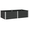 vidaXL Jardini&egrave;re sur&eacute;lev&eacute;e Noir 200 x 100 x 54 cm WPC et Aluminium